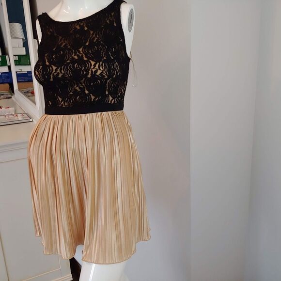 Womens S Rewind dress tank black lace pleated - Picture 3 of 8